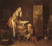 jean-Baptiste-Simeon Chardin The Washerwoman oil painting